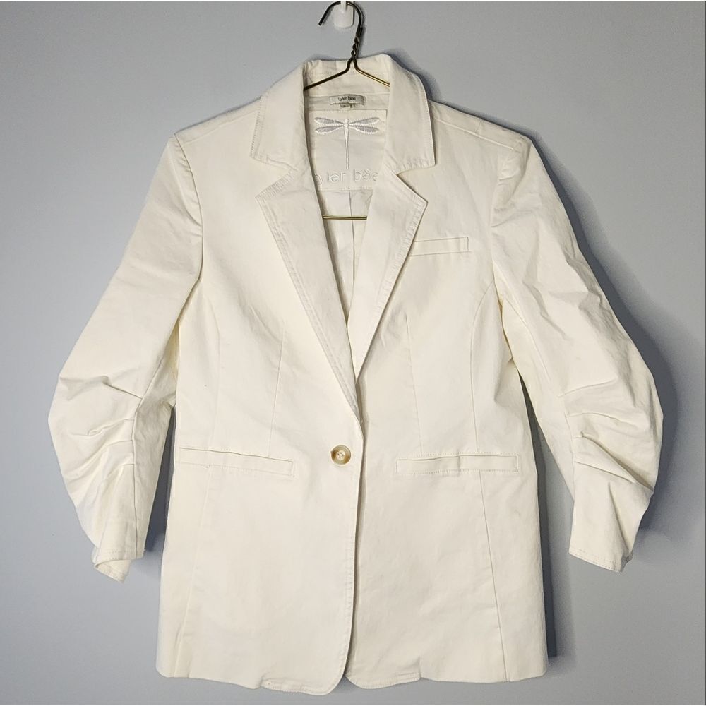 Tyler Boe Cooper Ruched Sleeve Jacket for Women Size 2 Anthropology